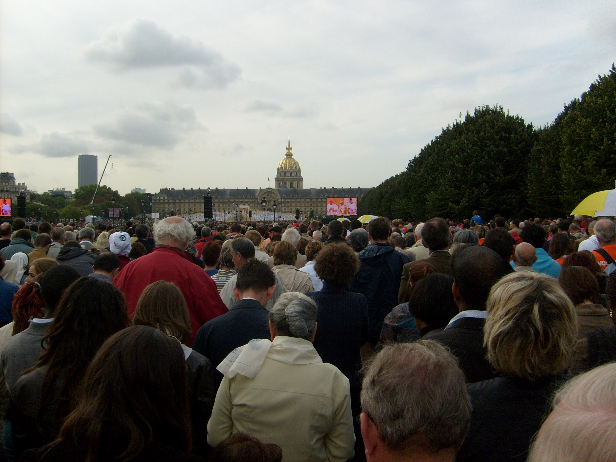 La foule est considérable